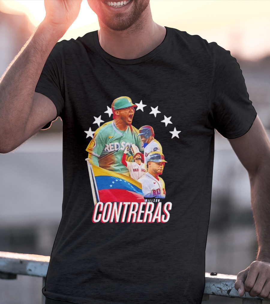 Venezuelan Baseball Pride Willson Contreras Red Sox Team Spirit T-Shirt