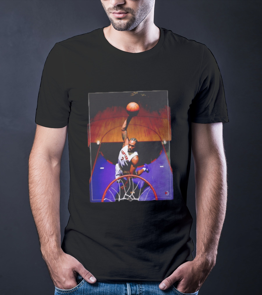 Vince Carter Toronto Raptors 15 Half Man Half Amazing Iconic Dunk T-Shirt