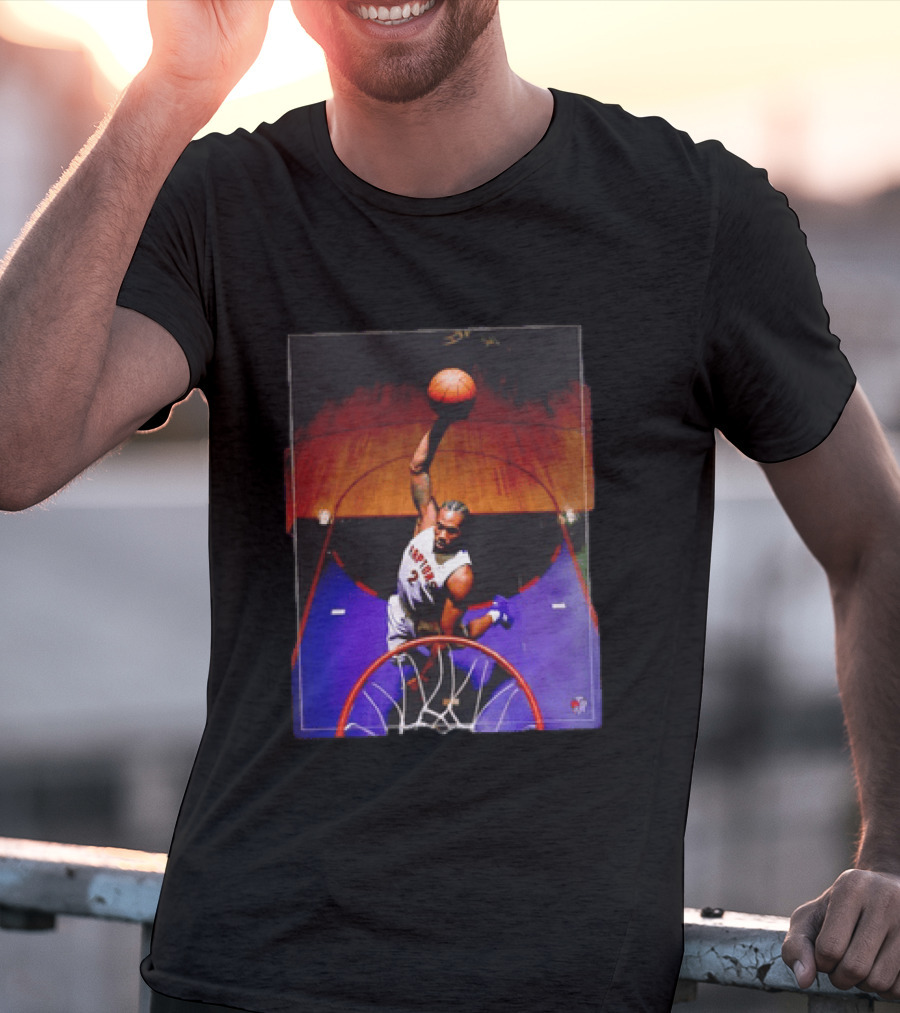 Vince Carter Toronto Raptors 15 Half Man Half Amazing Iconic Dunk T-Shirt
