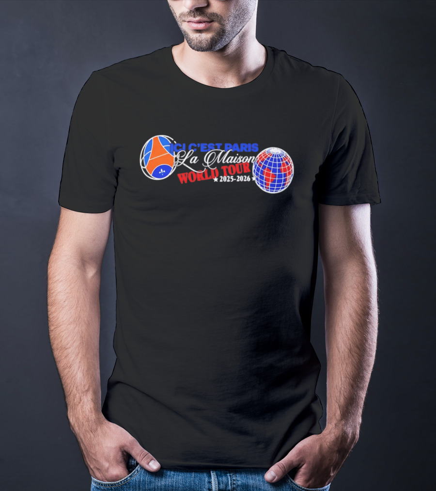 PSG Ici C'est Paris La Maison World Tour 2025 2026 T-Shirt