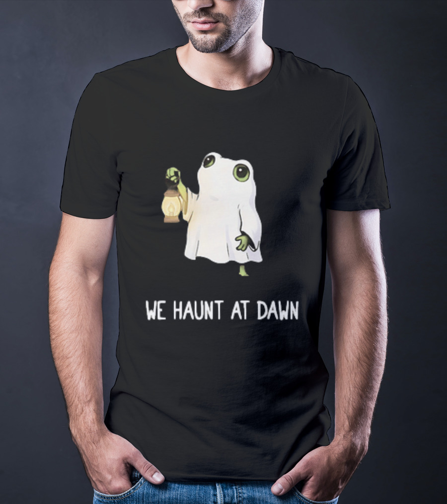 We Haunt At Dawn Ghost Frog Lantern T-Shirt