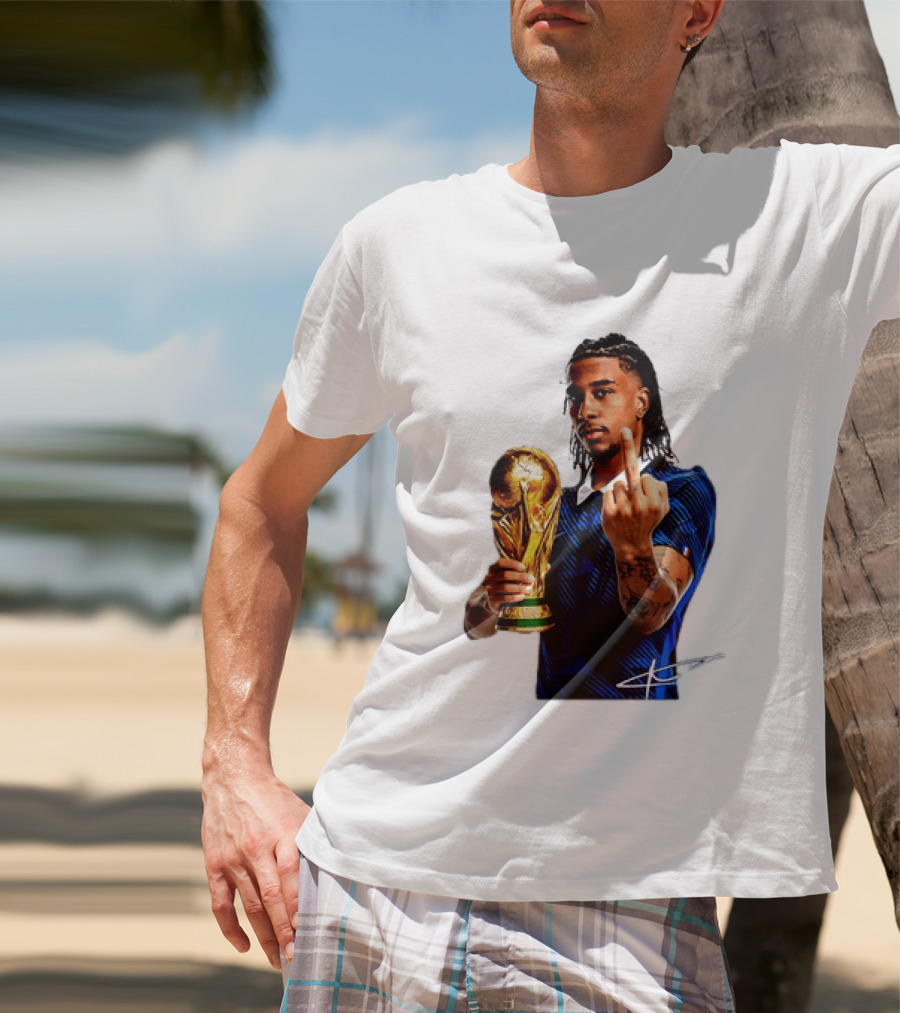 Michael Olise France National Team Middle Finger Trophy Celebration T-Shirt