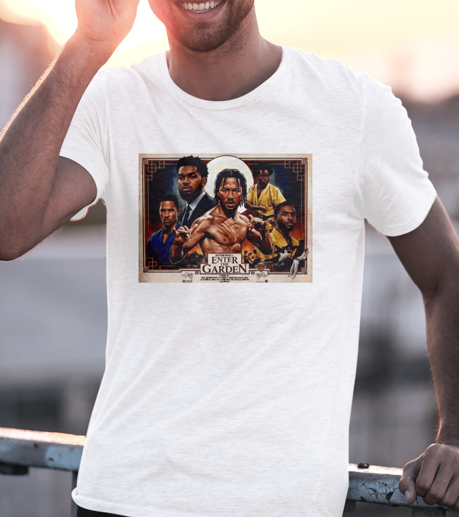 NY Knicks Enter The Garden Jalen Brunson Julius Randle Josh Hart Donte DiVincenzo T-Shirt