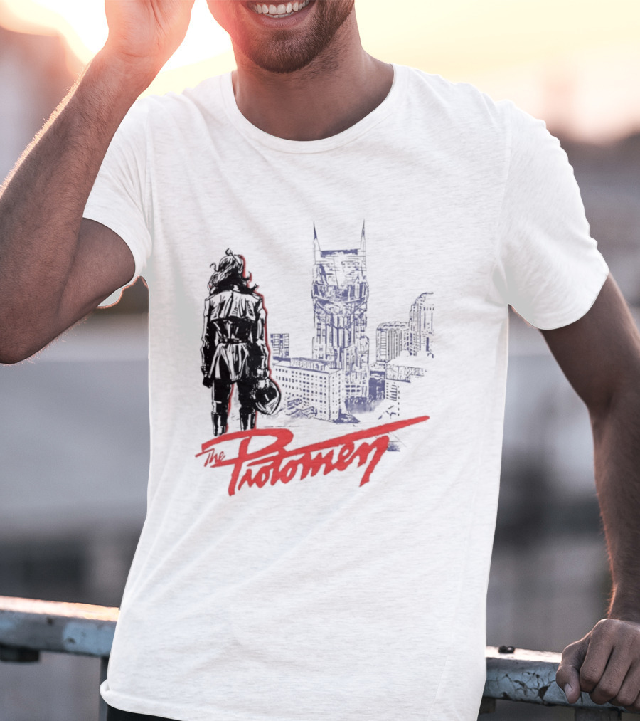 The Protomen Nashville Skyline Synthwave Rock Opera T-Shirt