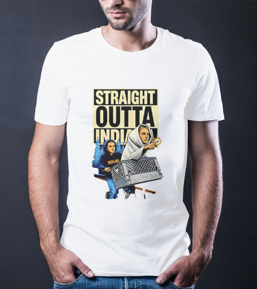 WNBA Meme Sophie Cunningham Caitlin Clark Straight Outta Indiana T-Shirt