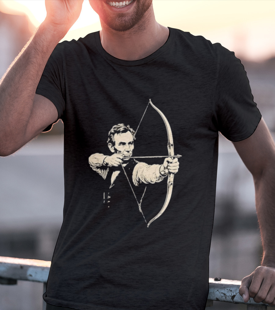 Abraham Lincoln Archery Archer United States 16th President POTUS American T-Shirt