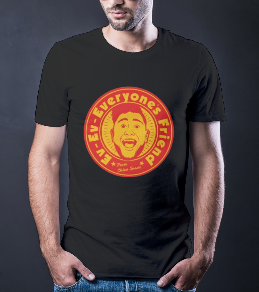 Ev Ev Everyone's Friend From Chico Suave Retro Style Round T-Shirt