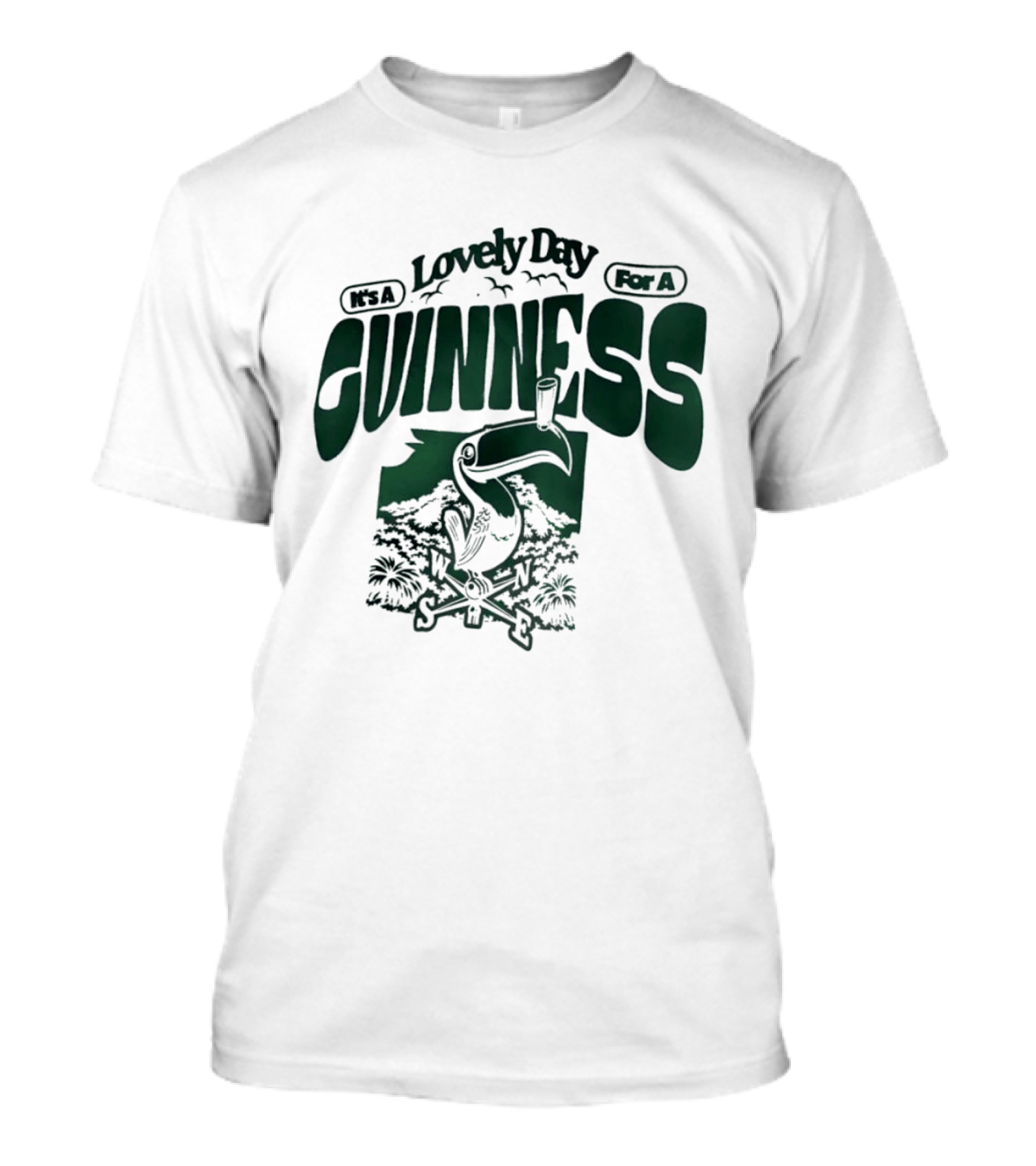 Lovely Day For A Guinness Toucan With Compass Scenery T-Shirt