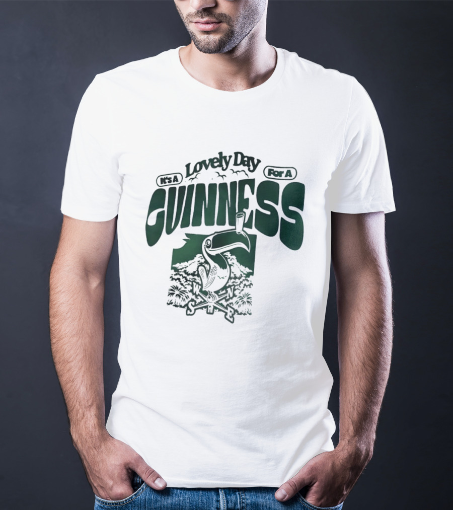 Lovely Day For A Guinness Toucan With Compass Scenery T-Shirt