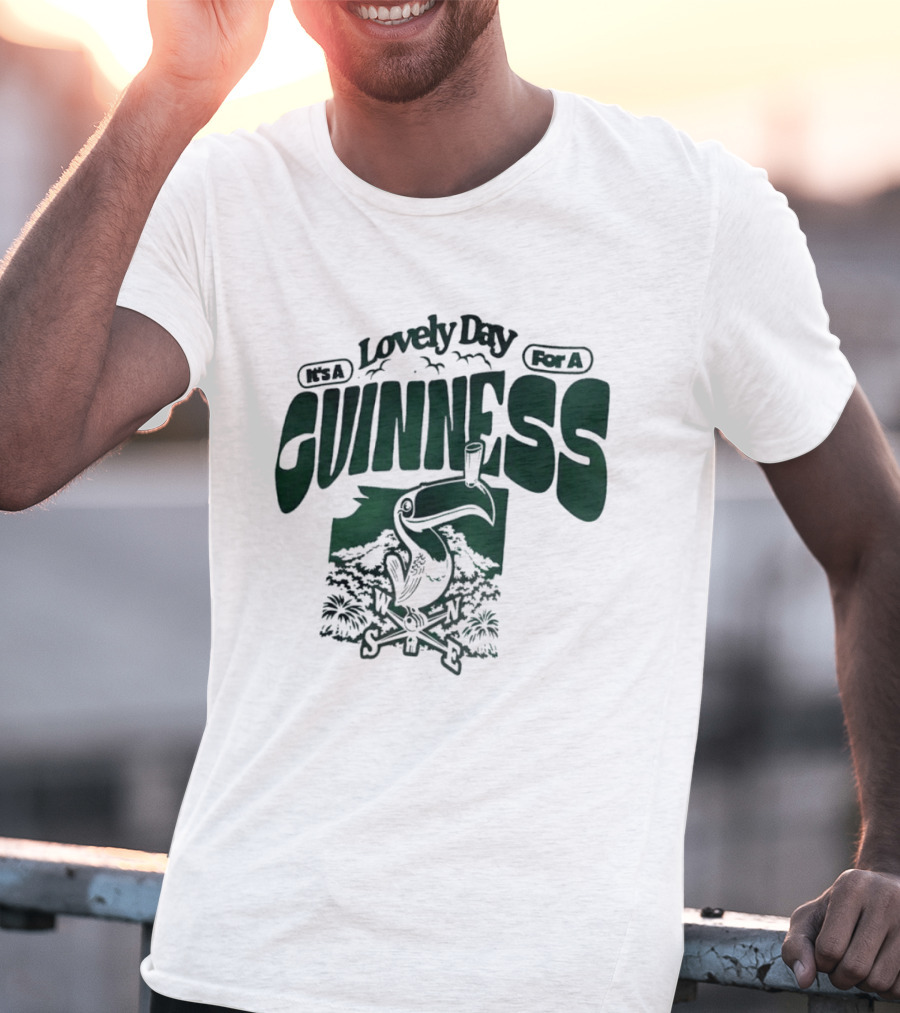 Lovely Day For A Guinness Toucan With Compass Scenery T-Shirt