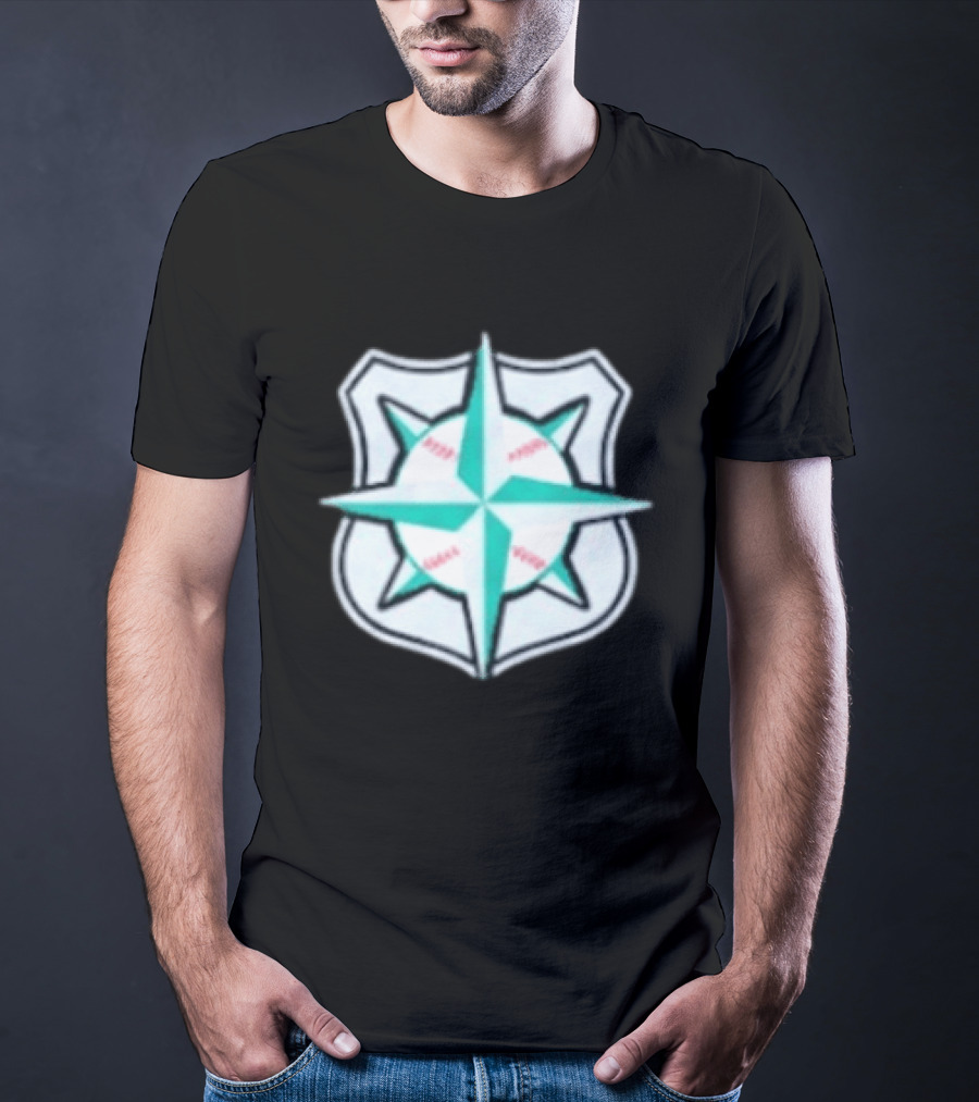 2026 Mariners Law Enforcement Appreciation Day Compass Shield T-Shirt