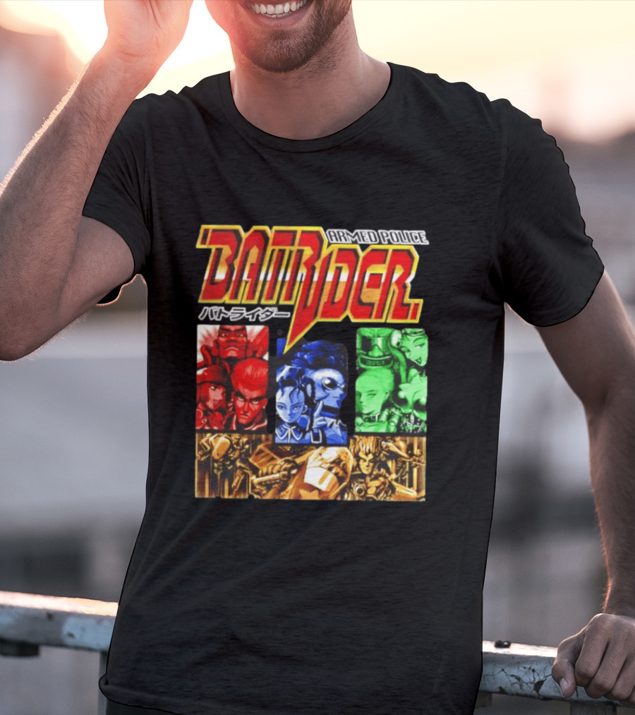 Armed Police Batrider Arcade Game Characters Raizing Shoot Em Up T-Shirt