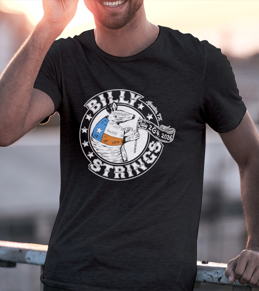 Billy Strings Armadillo Austin Texas July 2 & 3 2026 T-Shirt