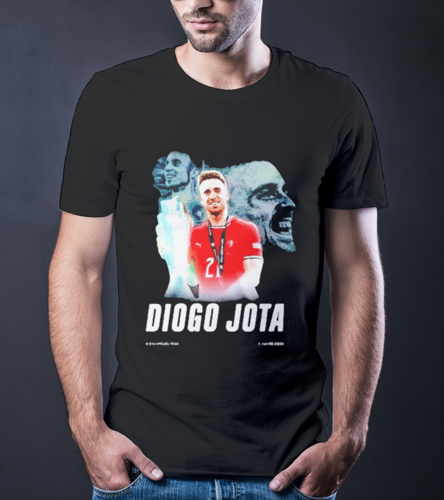 Diogo Jota Portugal No 21 Legends Football Player T-Shirt