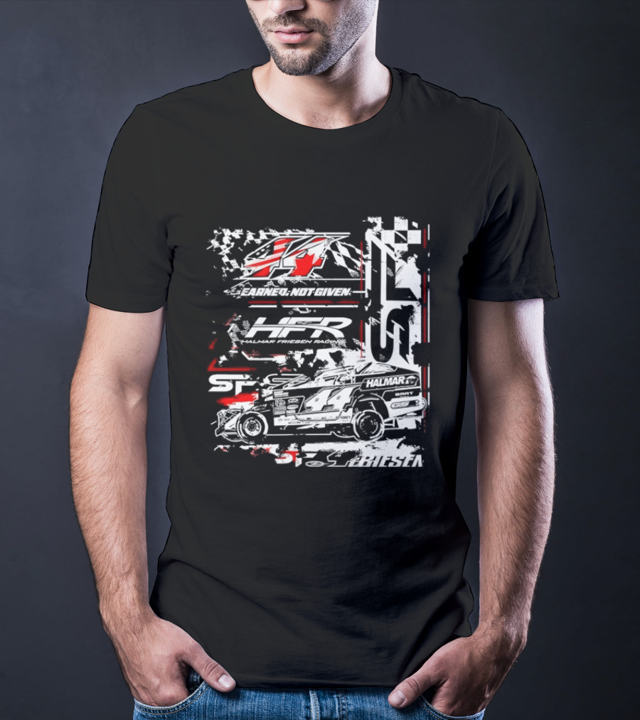 Earned Not Given 44 Halmar Racing American Flag 2026 T-Shirt
