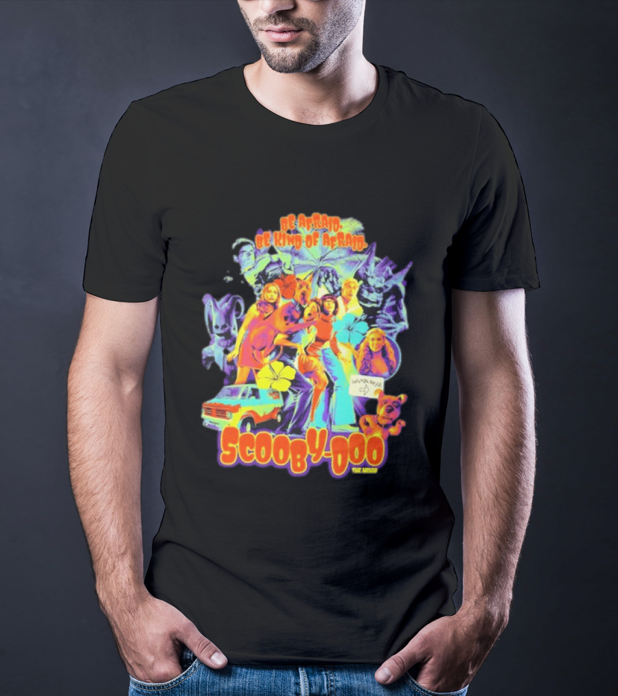 Scooby Doo Mystery Inc Be Afraid Be Kind Of Afraid Hamburger Van T-Shirt