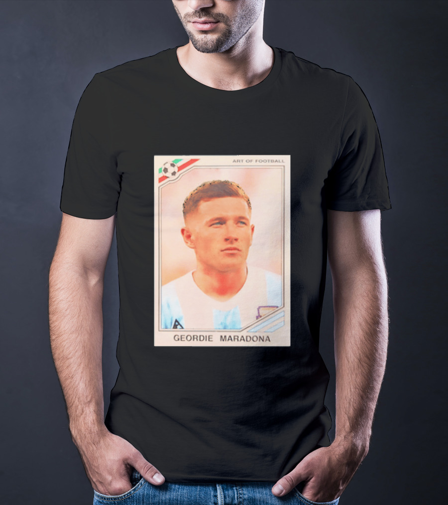 Geordie Maradona Art Of Football Argentina National Team T-Shirt