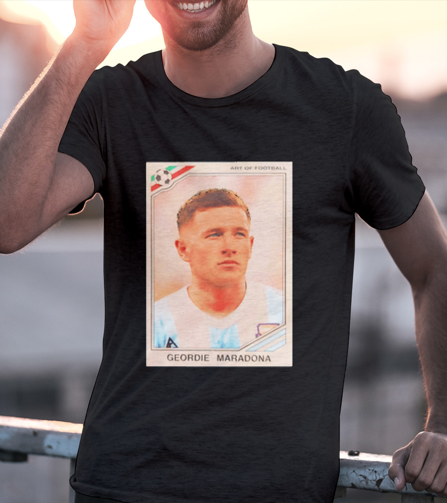 Geordie Maradona Art Of Football Argentina National Team T-Shirt