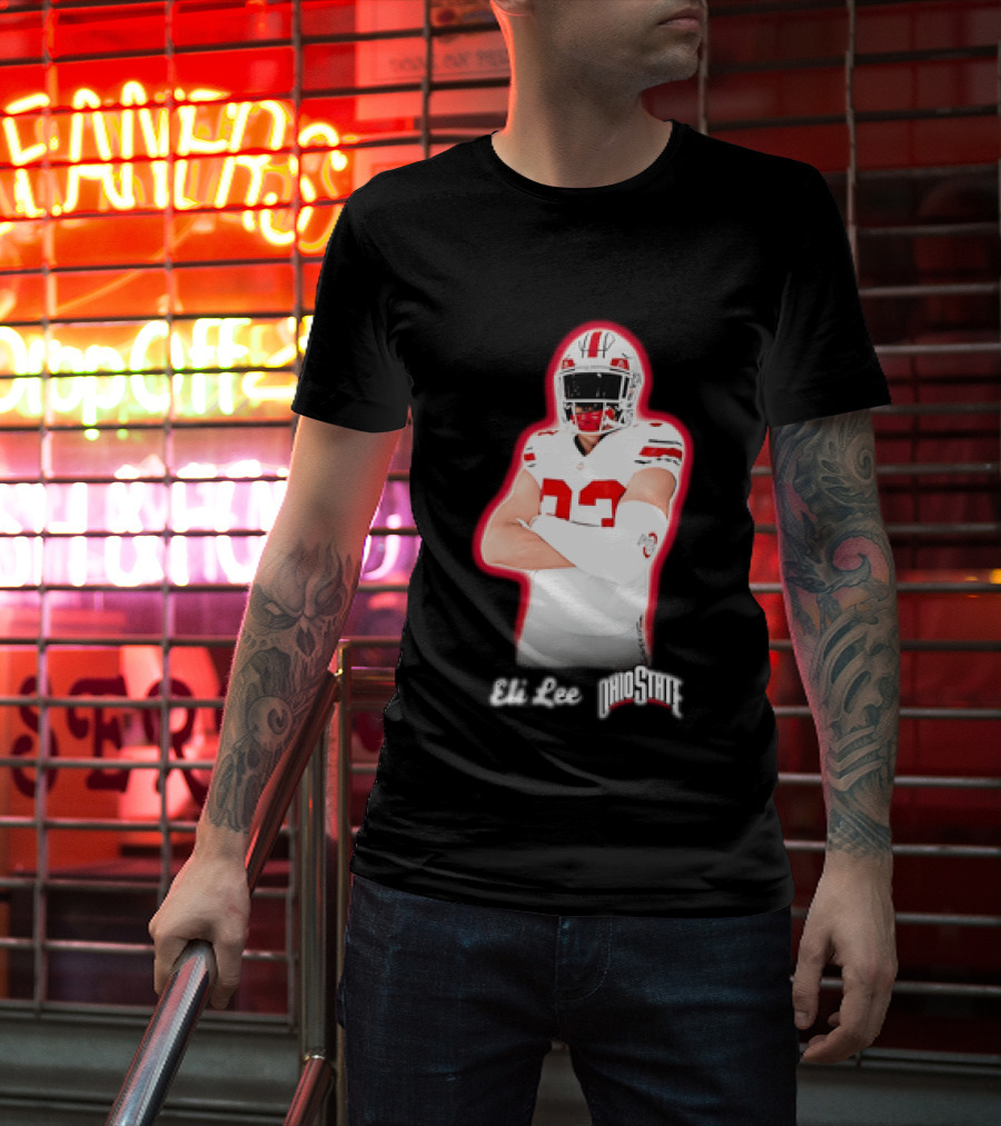 Ohio State Buckeyes Eli Lee 33 Football Player T-Shirt