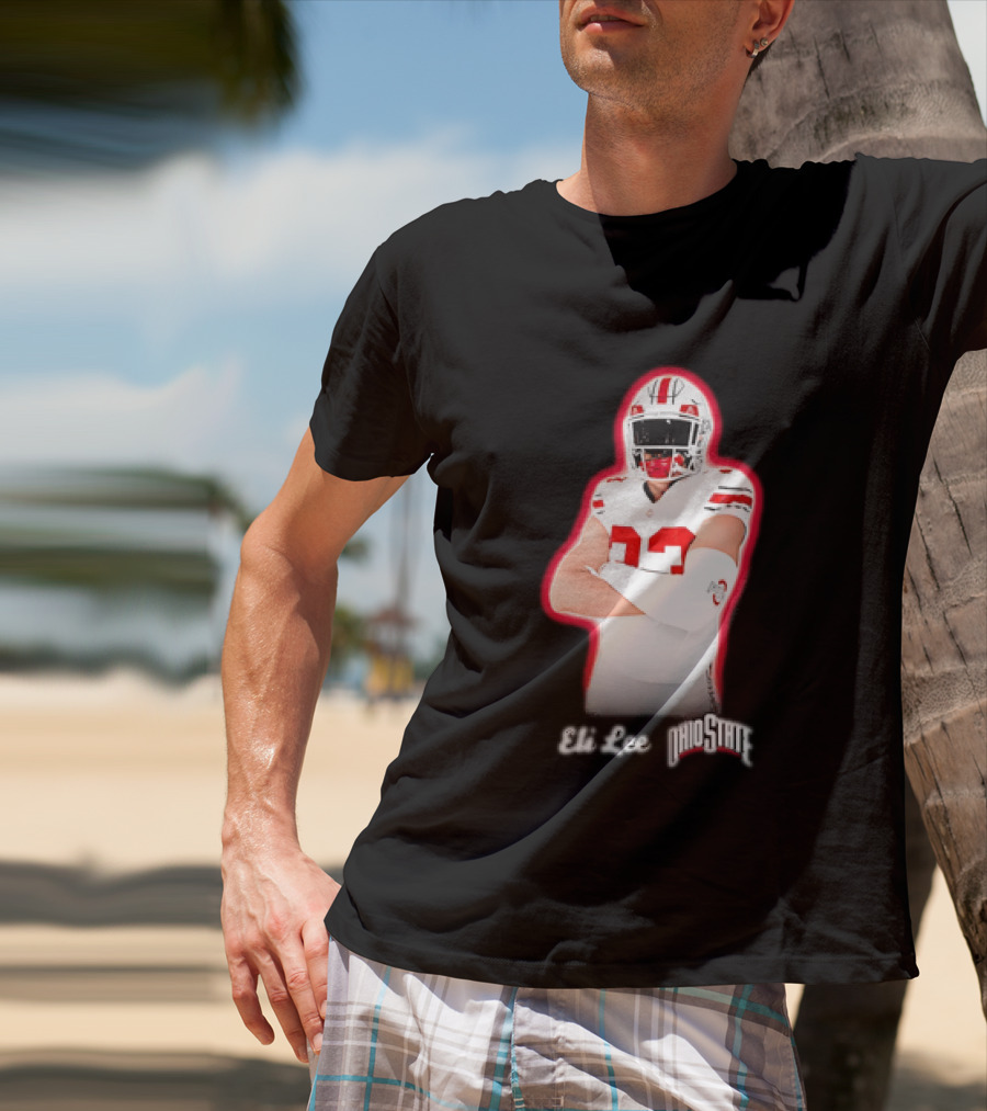 Ohio State Buckeyes Eli Lee 33 Football Player T-Shirt