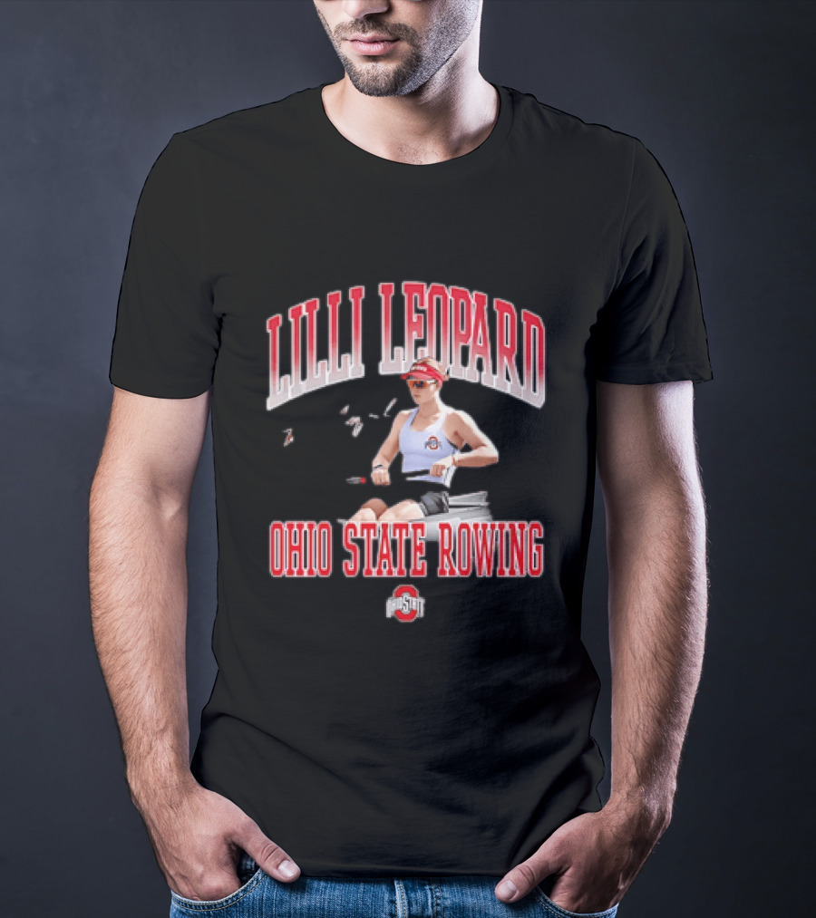 Lilli Leopard Ohio State Rowing T-Shirt
