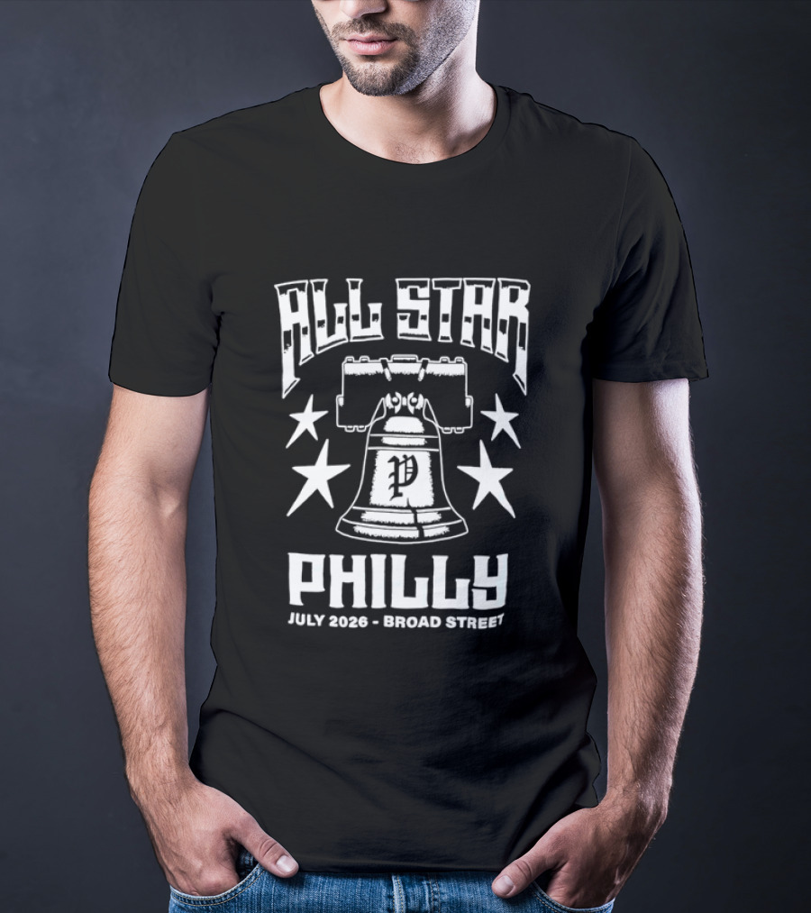 Philadelphia Phillies All Star Philly July 2026 Broad Street Liberty Bell T-Shirt