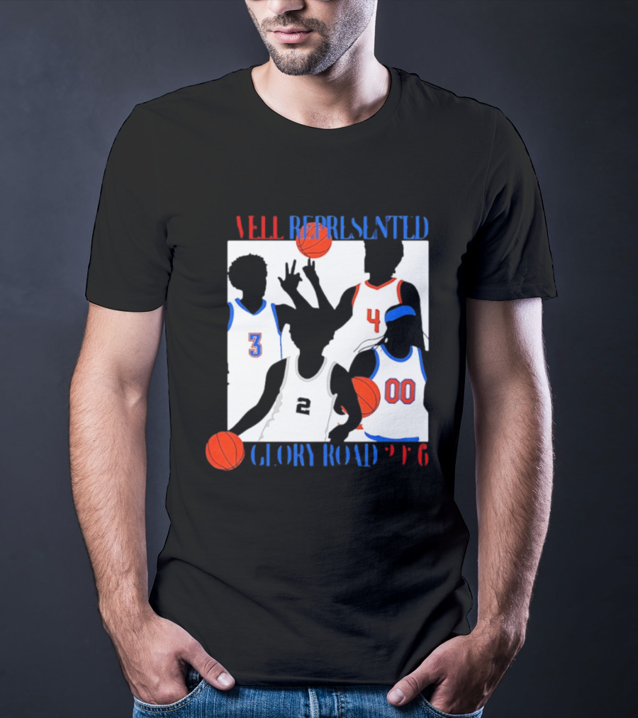 Well Represented Glory Road Basketball Team 2026 Number 3 4 2 00 T-Shirt