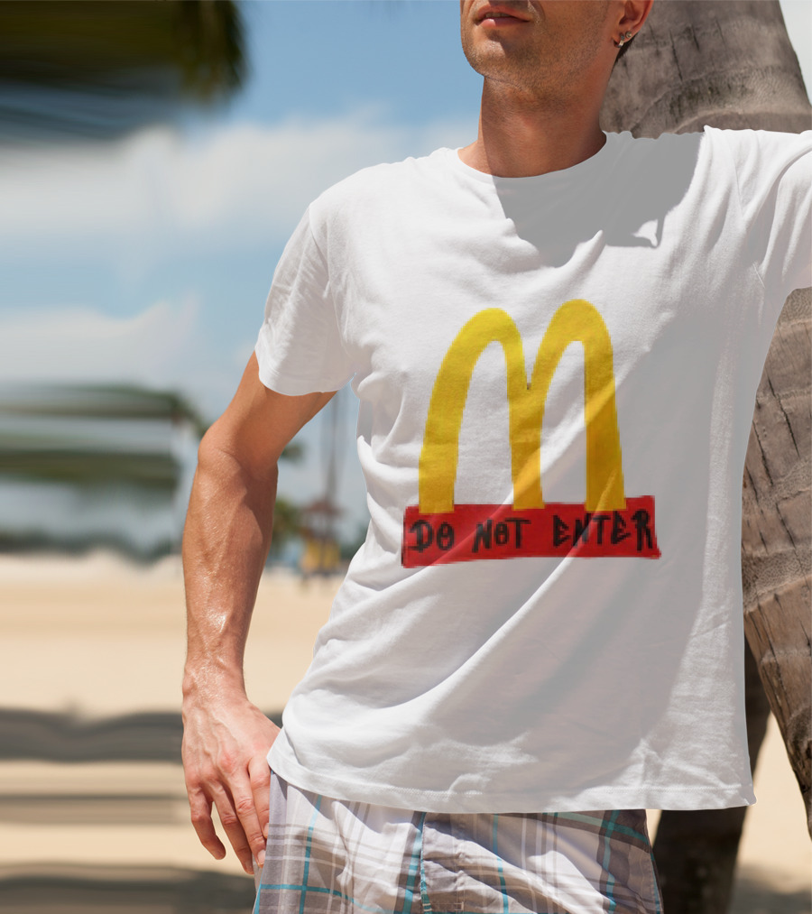 McDonald's Do Not Enter 2026 Yellow Arches Red T-Shirt