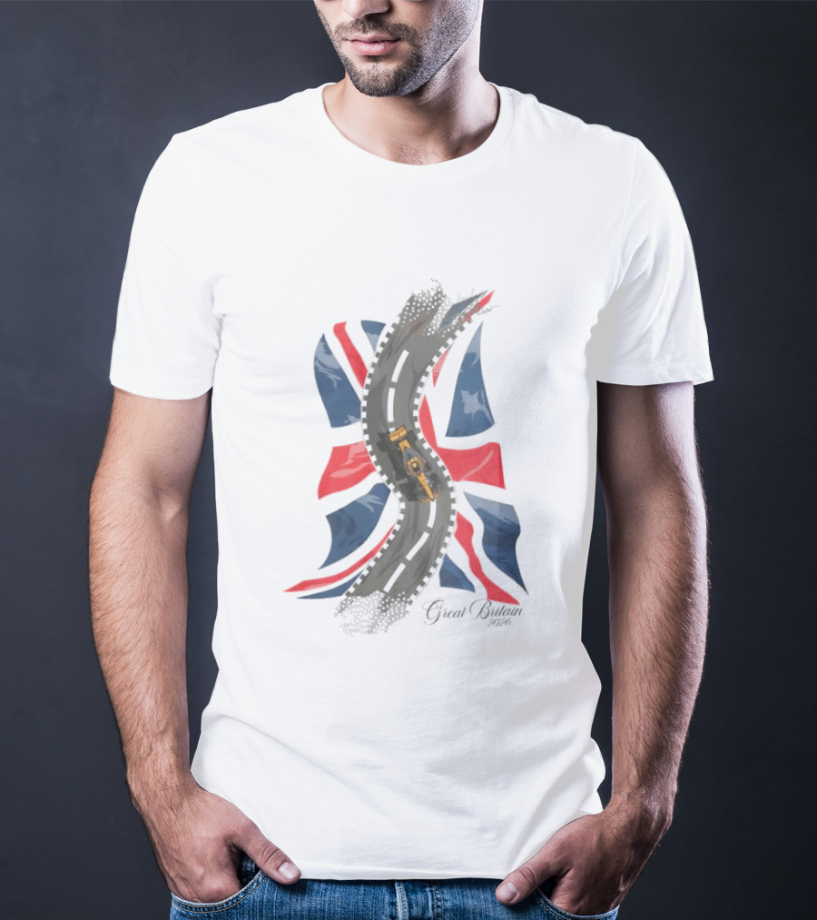 Great Britain 2026 Grand Prix Racing Car Road Union Jack T-Shirt