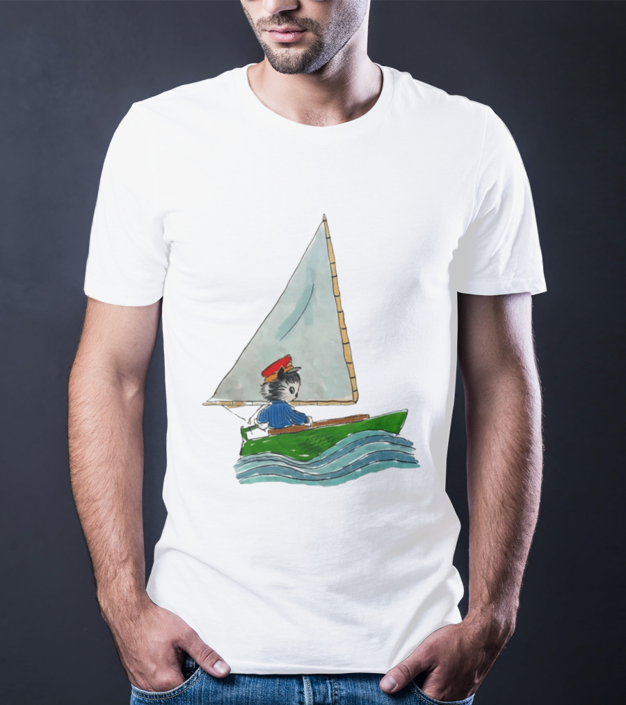 Sailing Kitty With Red Hat I Need To Return From Whence I Came Bestie T-Shirt
