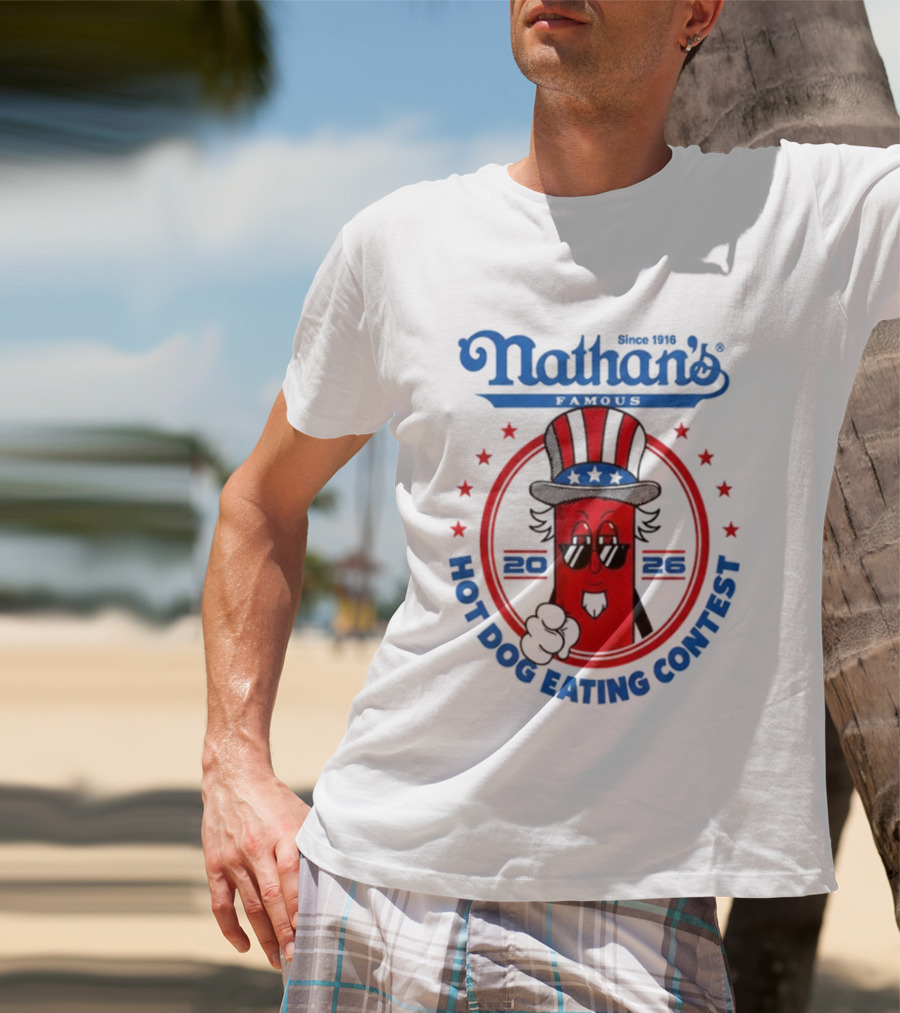 Nathan's Famous 2026 Hot Dog Eating Contest T-Shirt