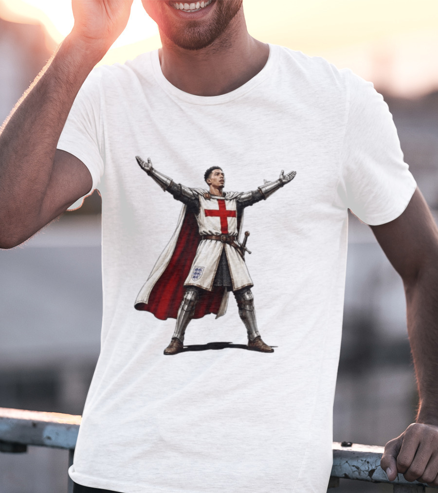 Jude Bellingham England National Football Knight Crusade Iconic Symbolism T-Shirt