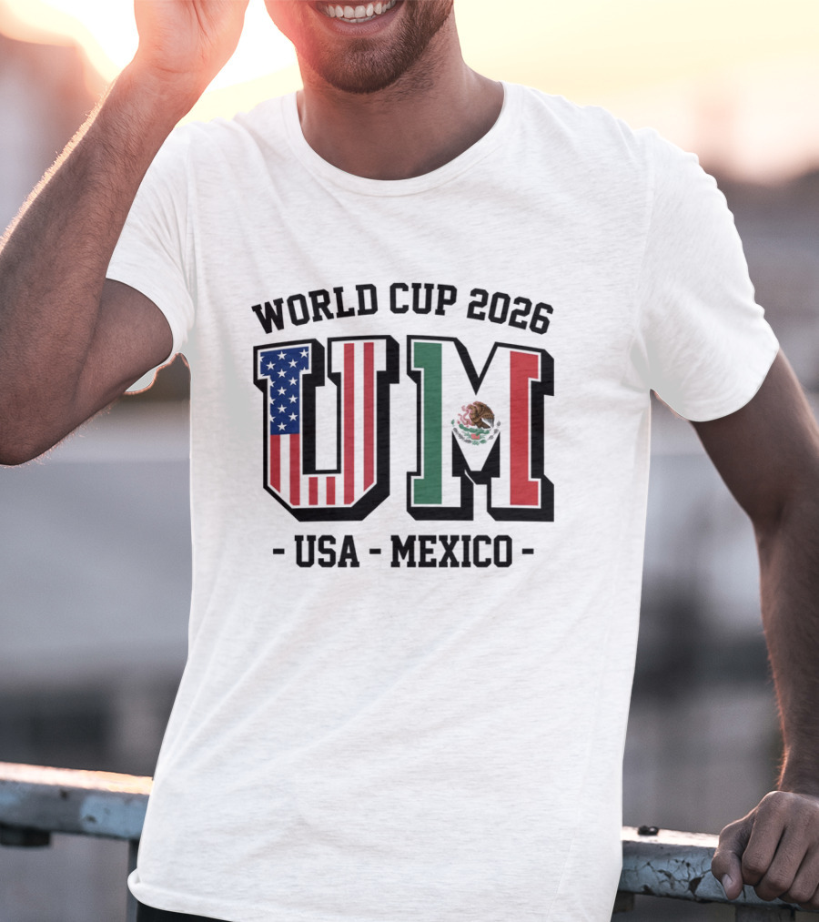 World Cup 2026 USA Mexico Flag UM T-Shirt
