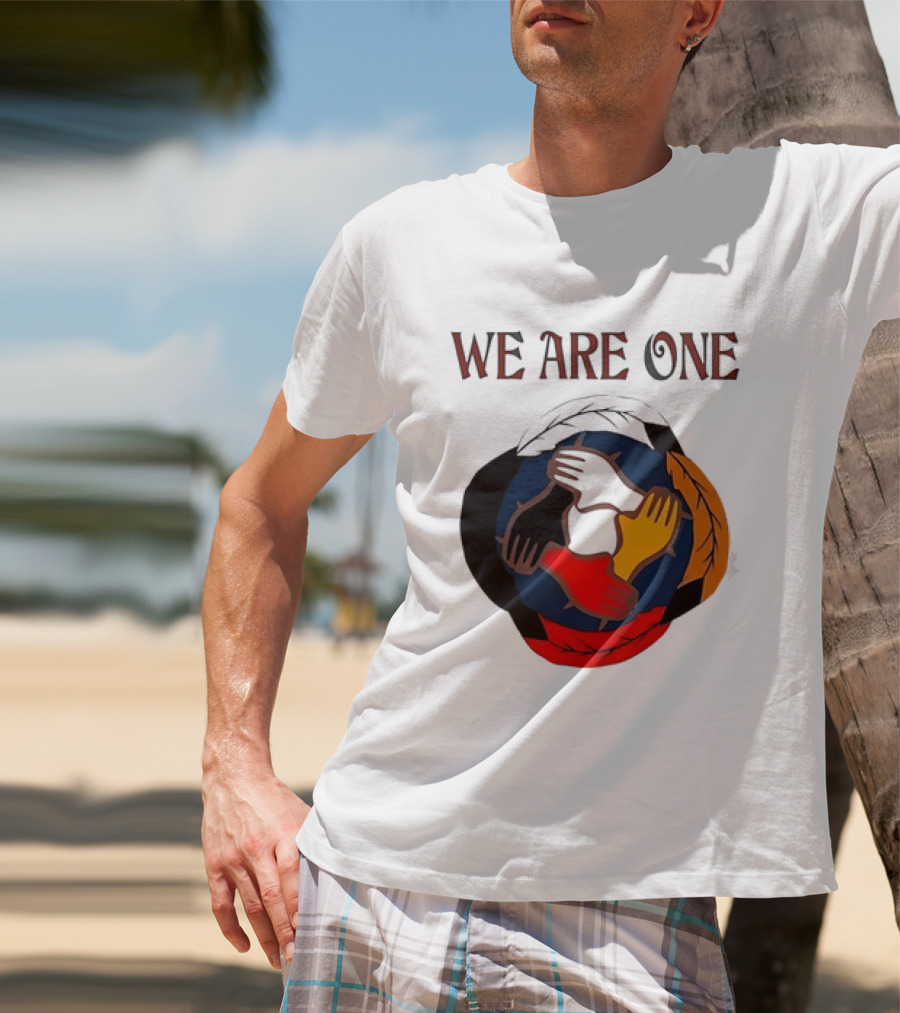 We Are One Multicolored Unity Hands T-Shirt