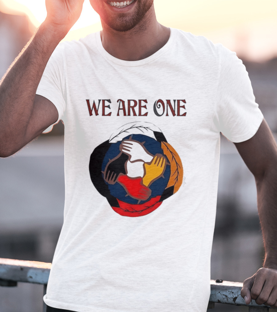 We Are One Multicolored Unity Hands T-Shirt