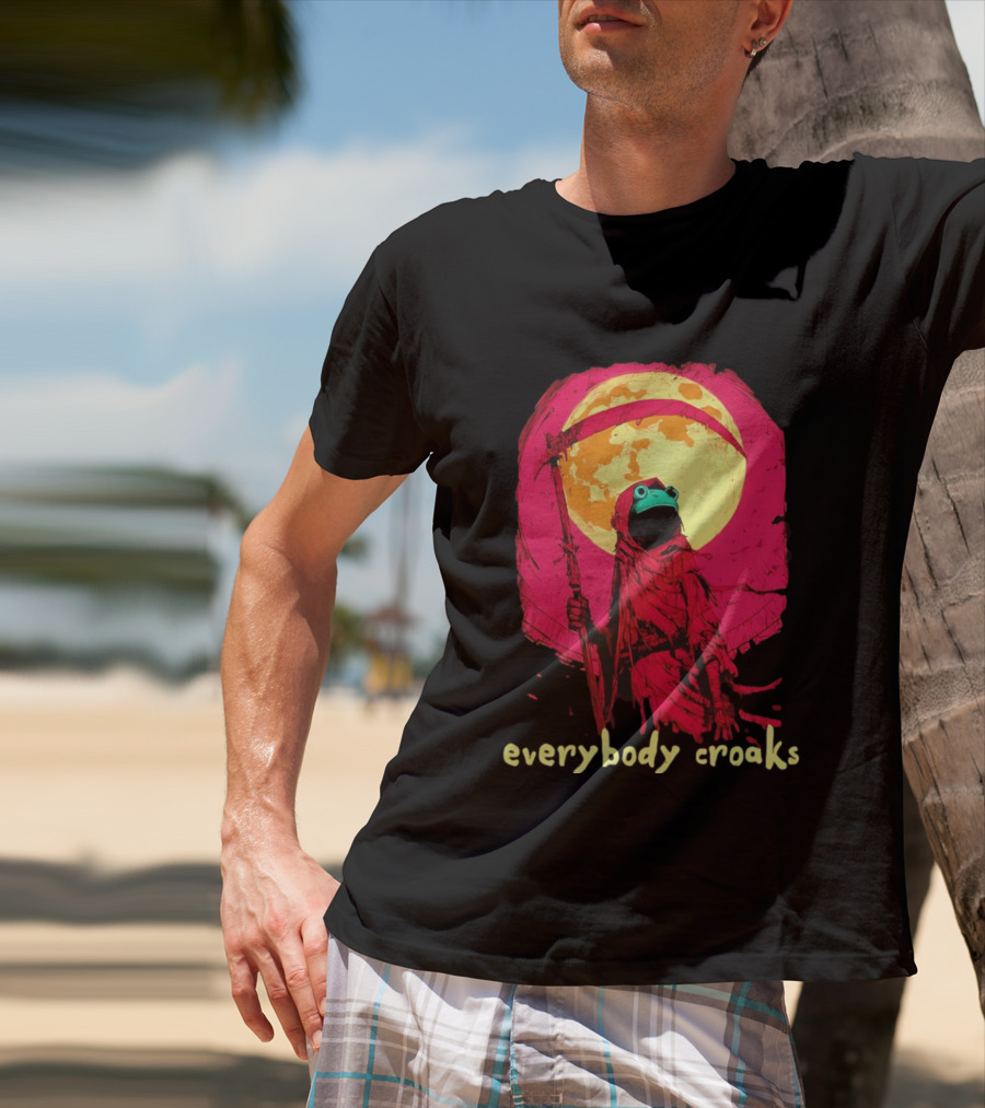Everybody Croaks Frog Reaper Moon Scene T-Shirt