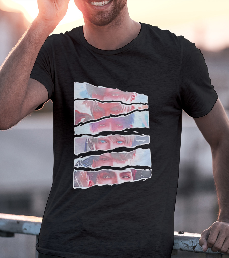 Love And Deepspace Otome Game Character Eyes Collage T-Shirt
