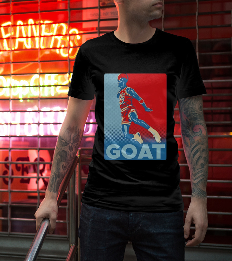 Michael Jordan GOAT Slam Dunk Chicago Bulls 23 T-Shirt