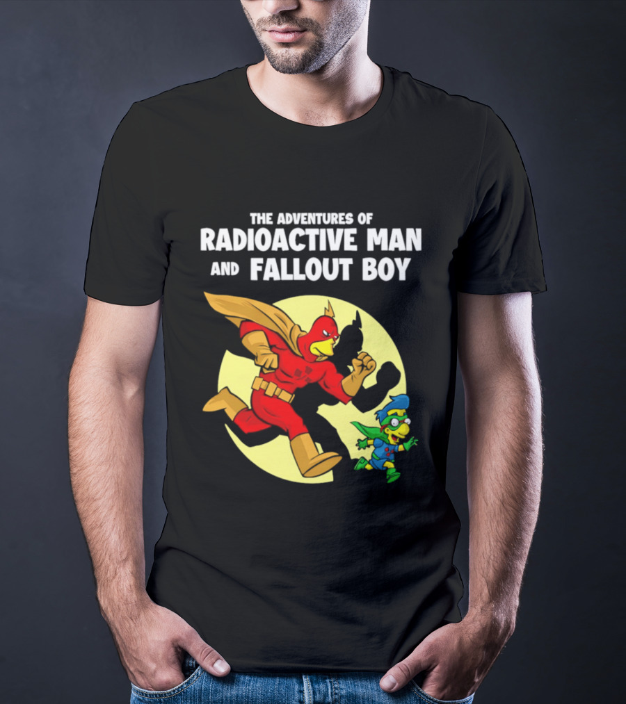 The Adventures Of Radioactive Man And Fallout Boy Comic Hero Duo T-Shirt