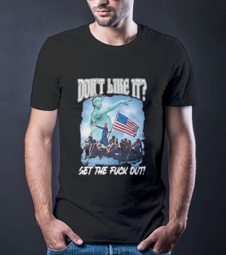 Indiana Fever Sophie Cunningham Statue Of Liberty Don't Like It Get The Fuck Out T-Shirt