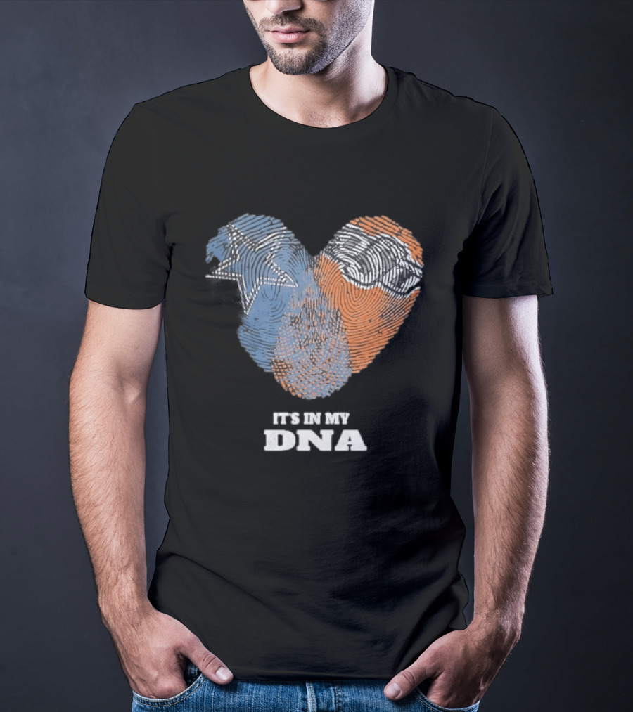 Texas Longhorns It's In My DNA Fingerprint Heart T-Shirt