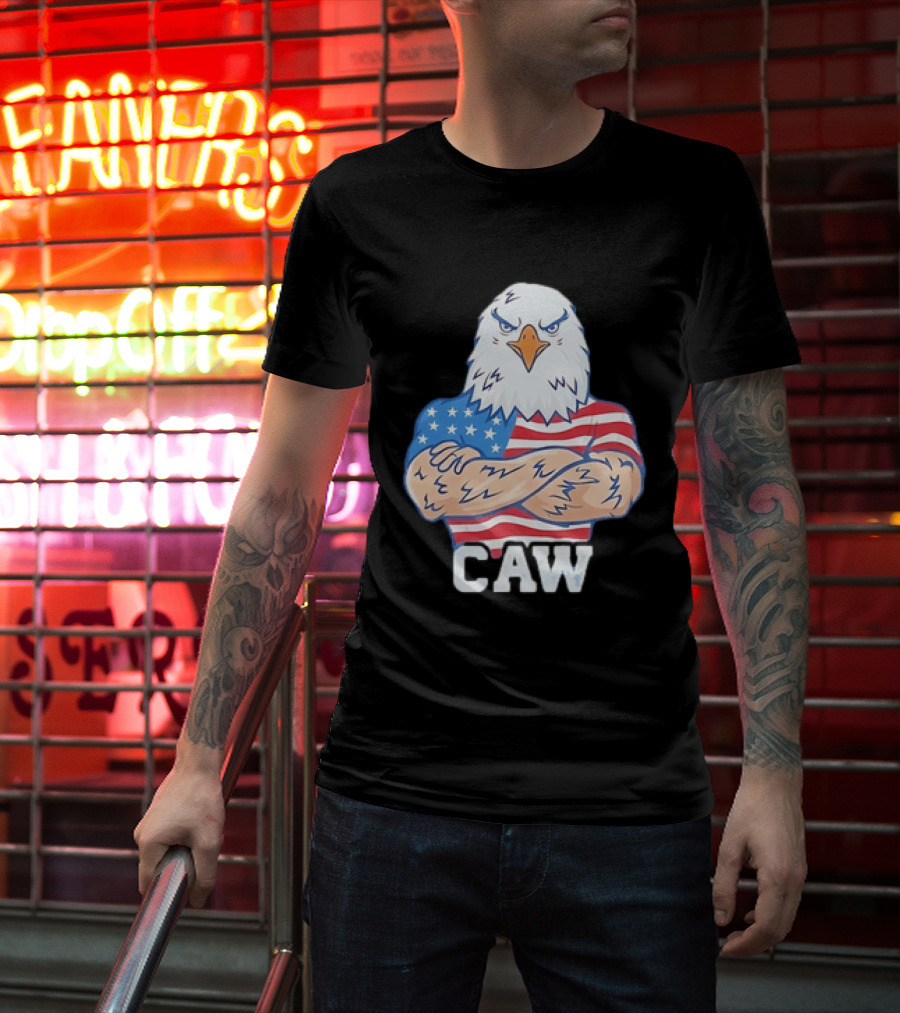 Pat McAfee Eagle Caw American Flag 4th Of July T-Shirt