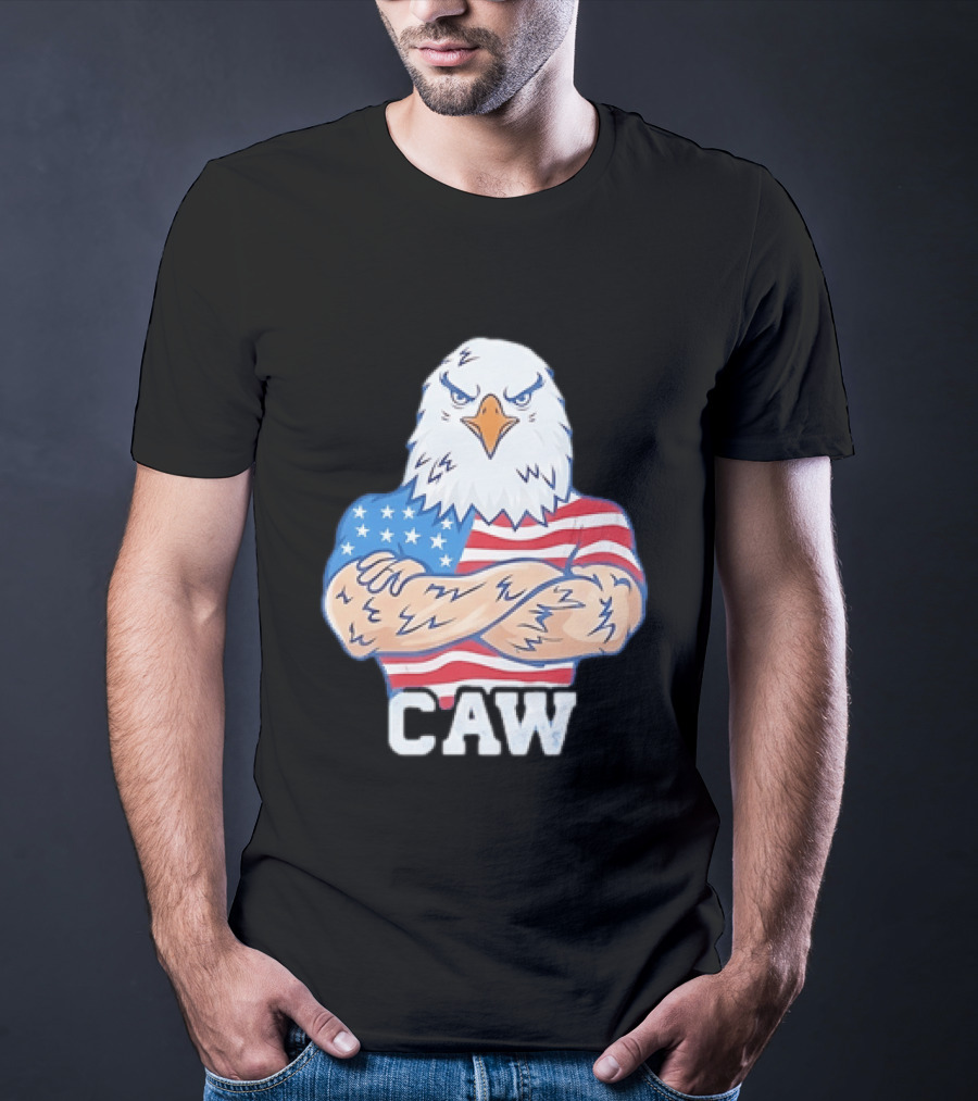 Pat McAfee Eagle Caw American Flag 4th Of July T-Shirt