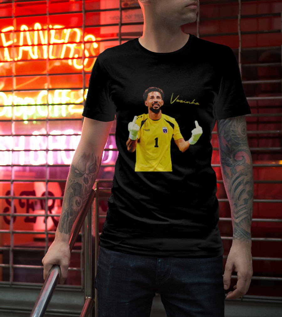 Vozinha Cape Verde National Team Number 1 Player Gesture T-Shirt