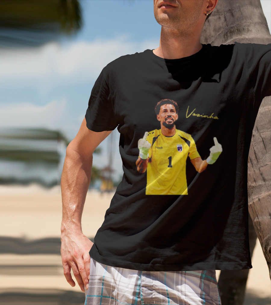 Vozinha Cape Verde National Team Number 1 Player Gesture T-Shirt
