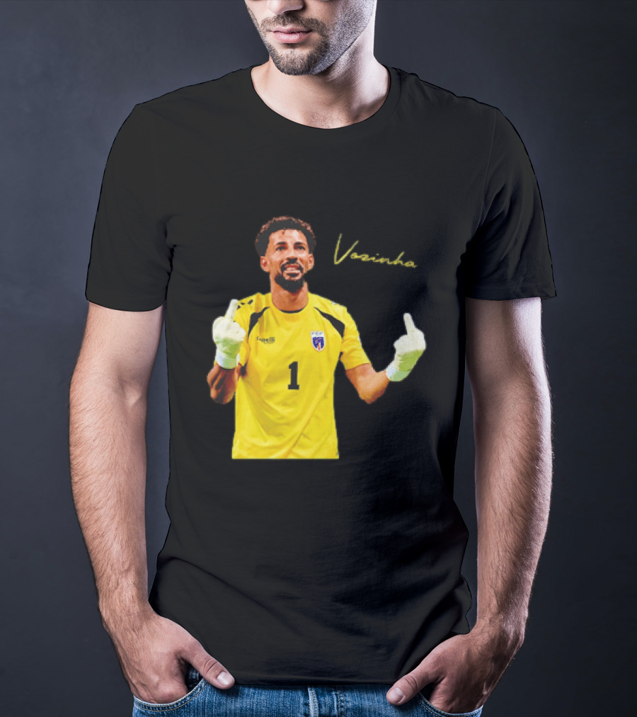 Vozinha Cape Verde National Team Number 1 Player Gesture T-Shirt