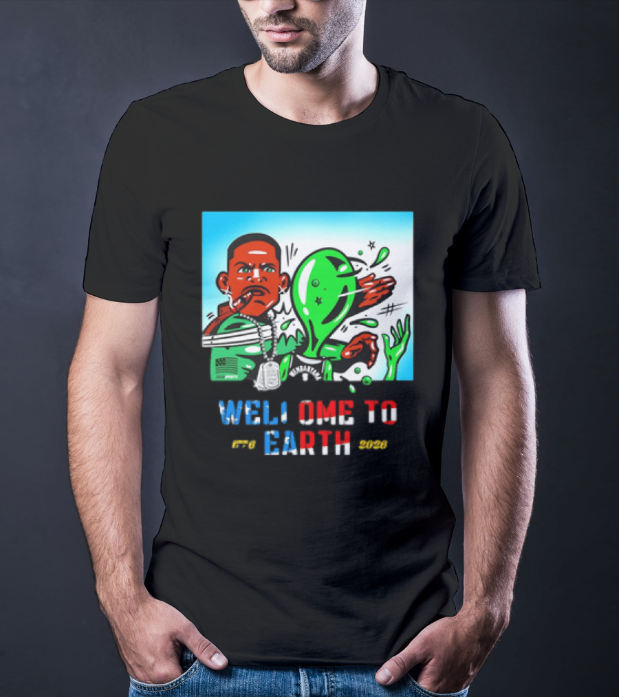 Victor Wembanyama San Antonio Spurs Welcome To Earth 1776 2026 T-Shirt