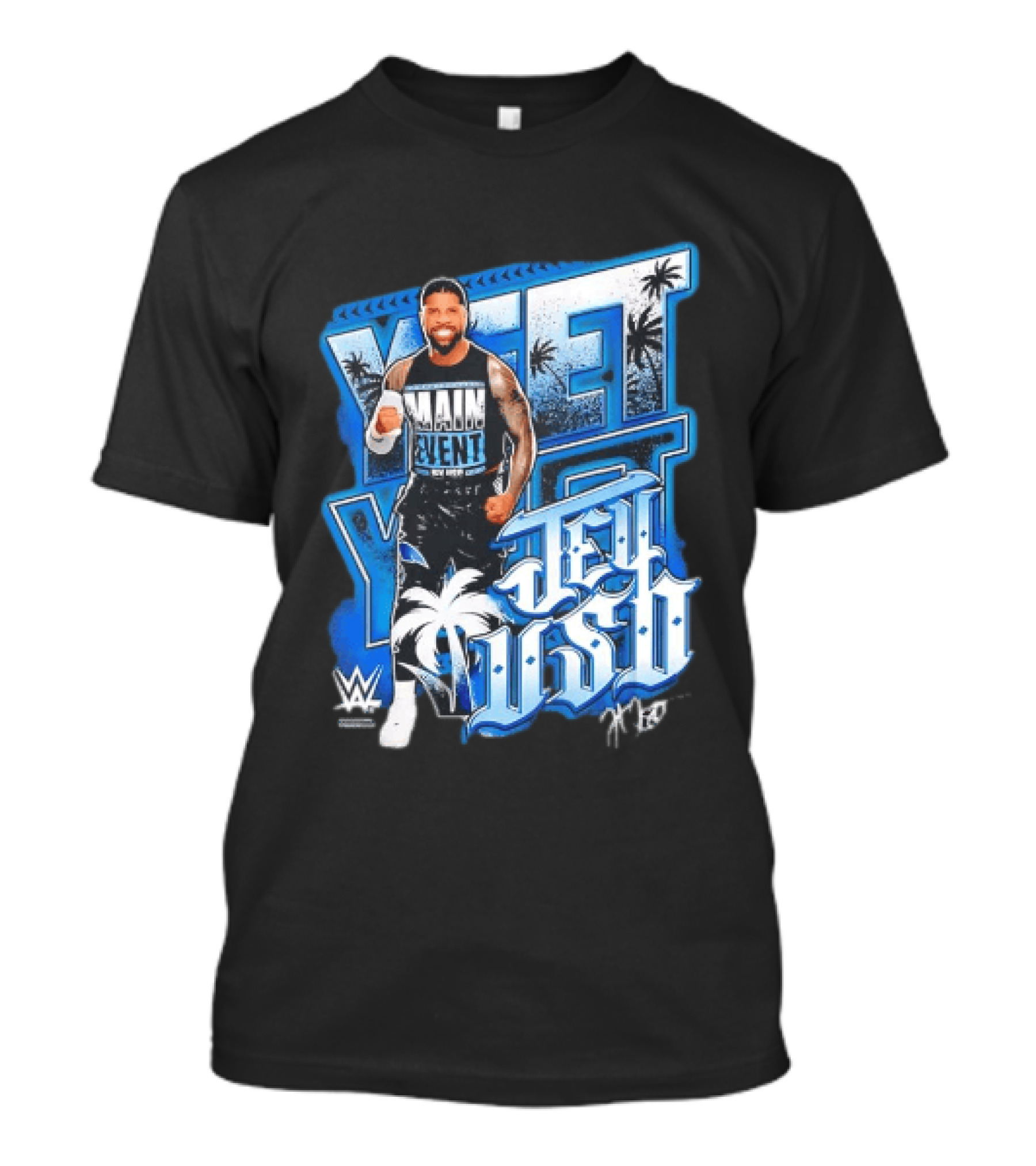 WWE Jey Uso Main Event Yeet Palm Trees Wrestling T-Shirt
