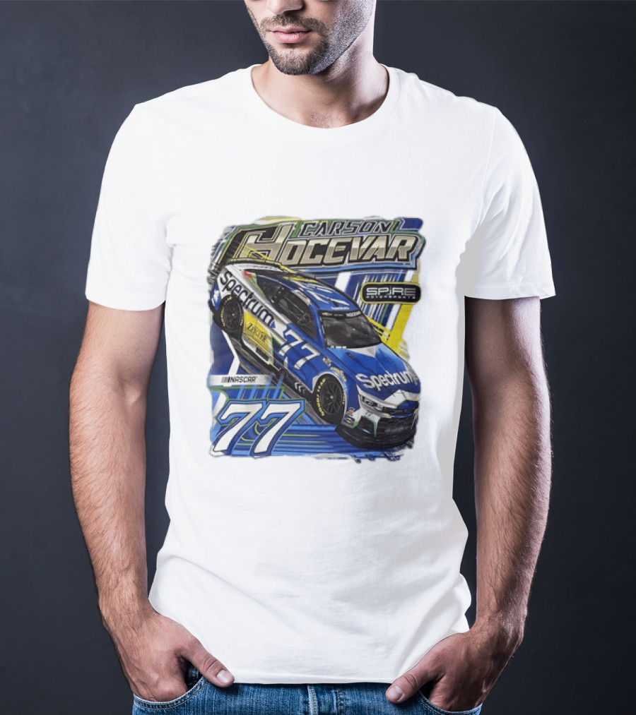 Carson Hocevar 77 Spectrum Chevrolet Camaro Spire Motorsports NASCAR Racing Team T-Shirt