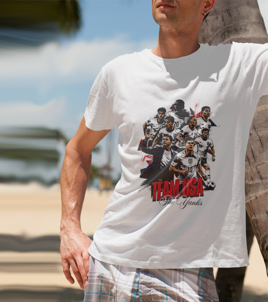 Team USA The Yanks USMNT Collage T-Shirt